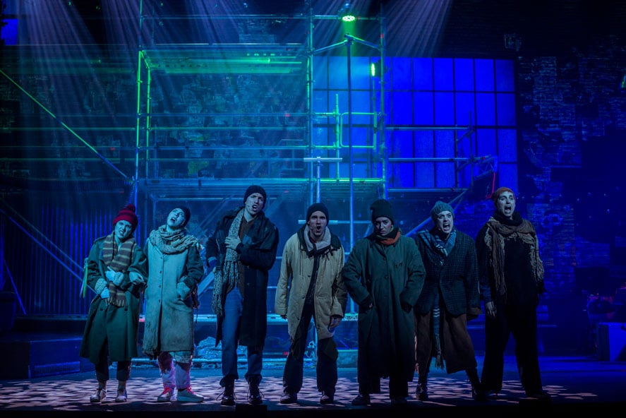 The cast of Rent, el musical.