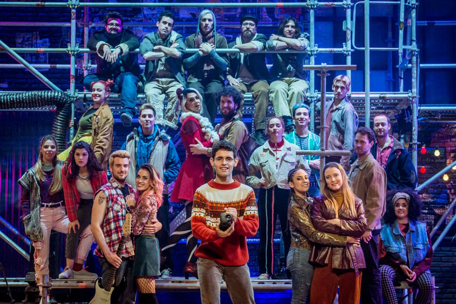 The cast of Rent, el musical.