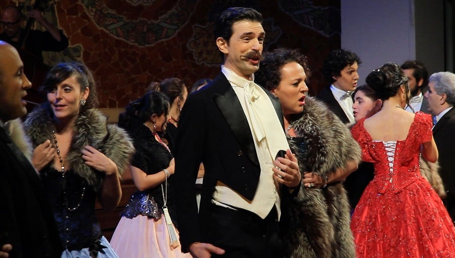 The opera singers at La Traviata.